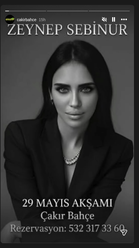 Zeynep Şebinur — Çakır Bahçe Event-Poster