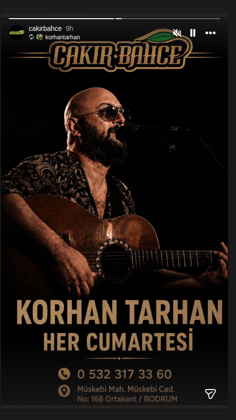 Korhan Tarhan Etkinlik afişi