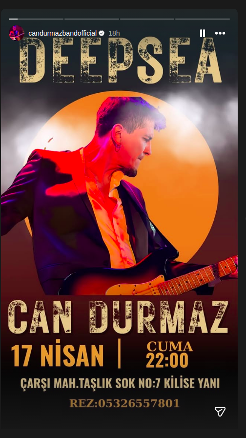 Can Durmaz Etkinlik afişi