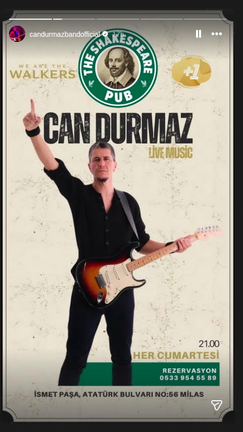 Can Durmaz - Canlı Müzik Etkinlik afişi