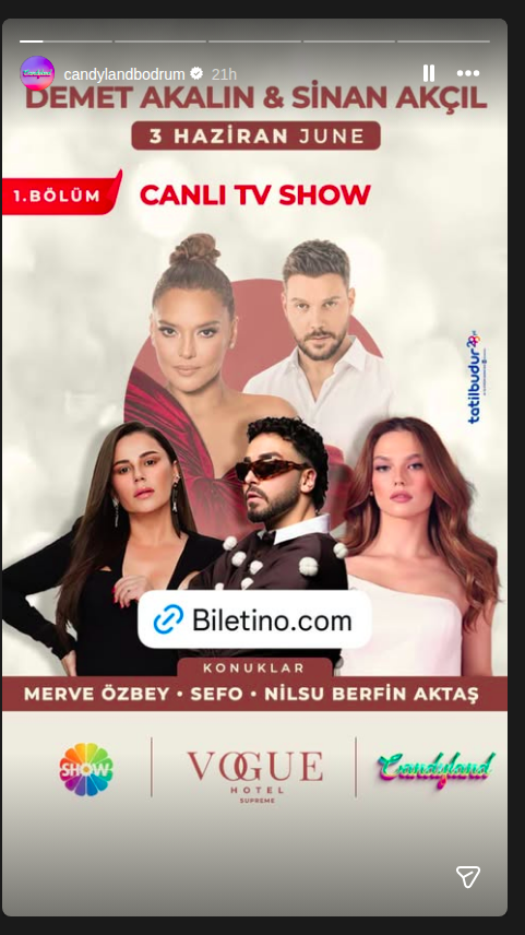 Demet Akalın & Sinan Akçıl — Canlı TV Show Etkinlik afişi