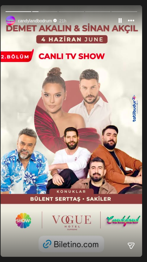 Demet Akalın & Sinan Akçıl — Canlı TV Show Etkinlik afişi