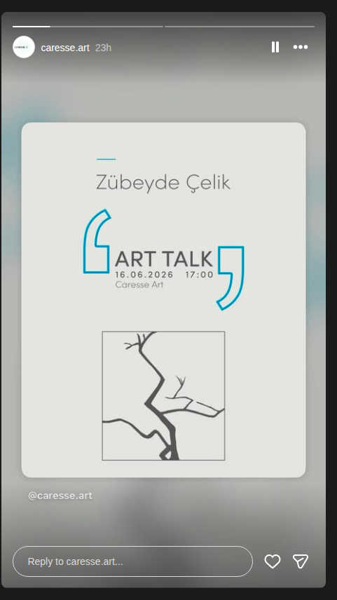 Zübeyde Çelik — Art Talk Etkinlik afişi