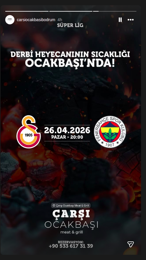 Süper Lig Derbisi Etkinlik afişi