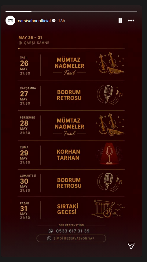 Korhan Tarhan — Çarşı Sahne Etkinlik afişi