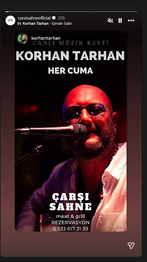 Korhan Tarhan - Her Cuma Etkinlik afişi