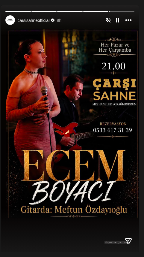 Ecem Boyacı — Çarşı Sahne Etkinlik afişi