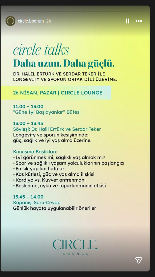 Circle Talks — Daha Uzun, Daha Güçlü Etkinlik afişi