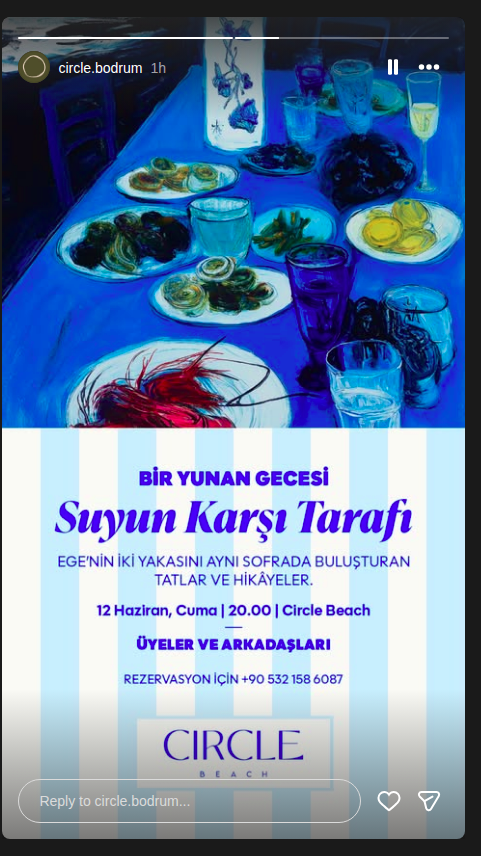 Bir Yunan Gecesi: Suyun Karşı Tarafı Etkinlik afişi