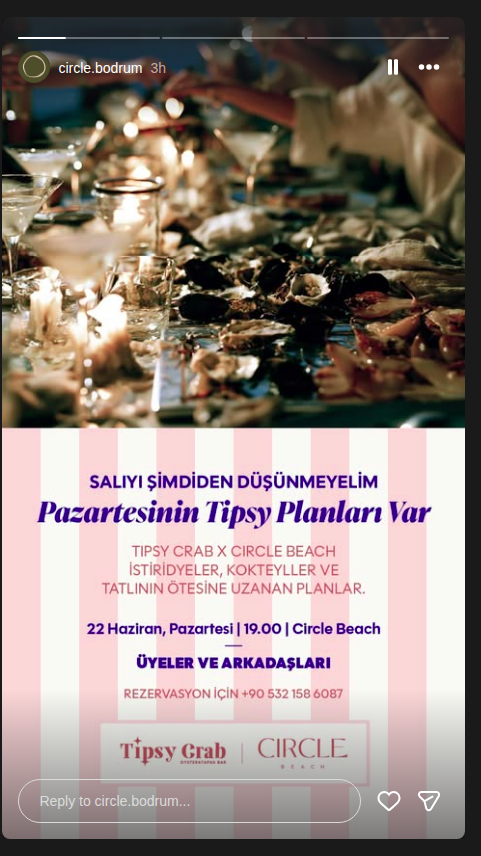 Tipsy Crab X Etkinlik afişi