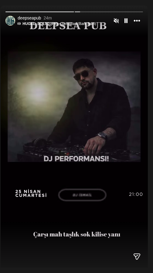 DJ Performansı Etkinlik afişi