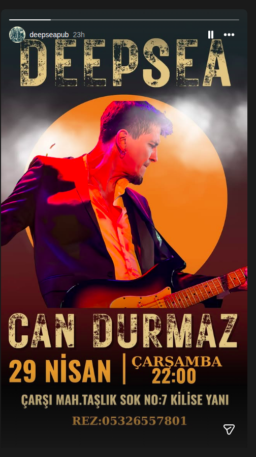 Can Durmaz Etkinlik afişi