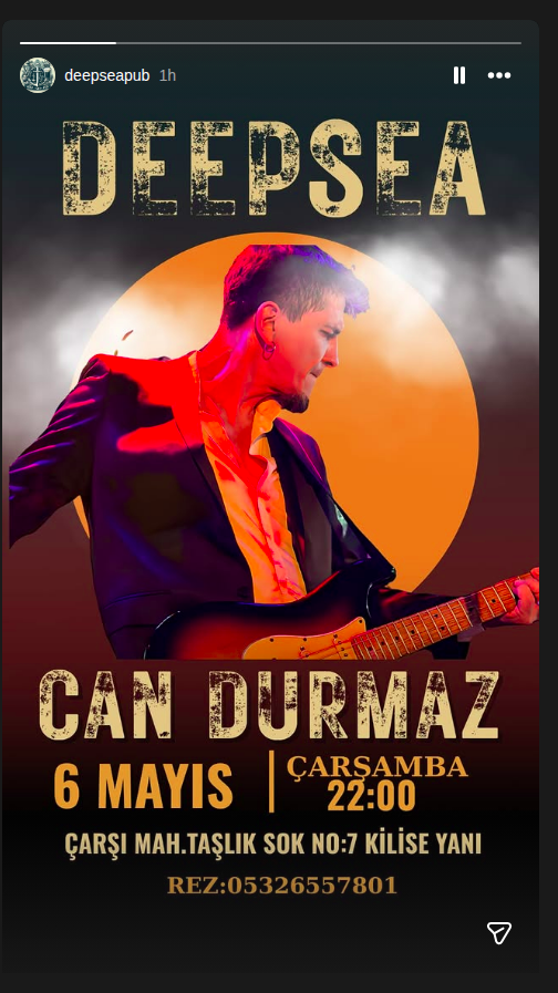 Can Durmaz Etkinlik afişi