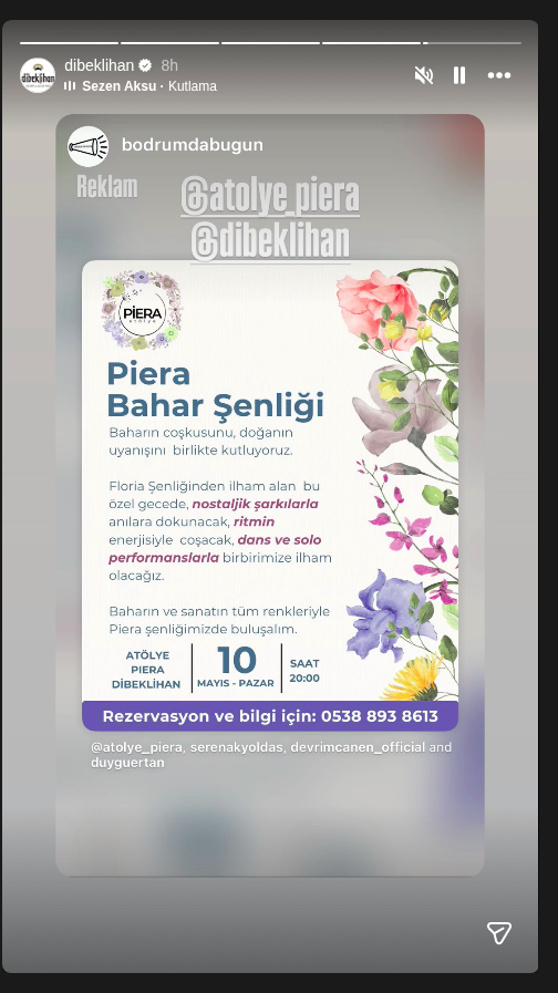 Piera Bahar Şenliği Etkinlik afişi