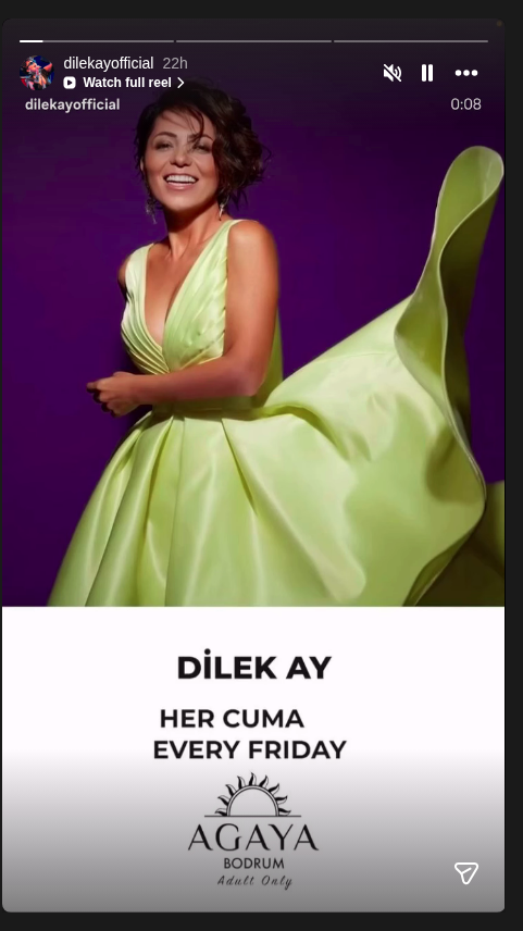 Dilek Ay — Agaya Bodrum Etkinlik afişi