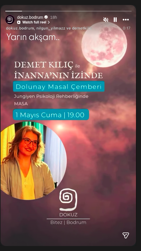 Demet Kılıç ile Dolunay Masal Çemberi Etkinlik afişi