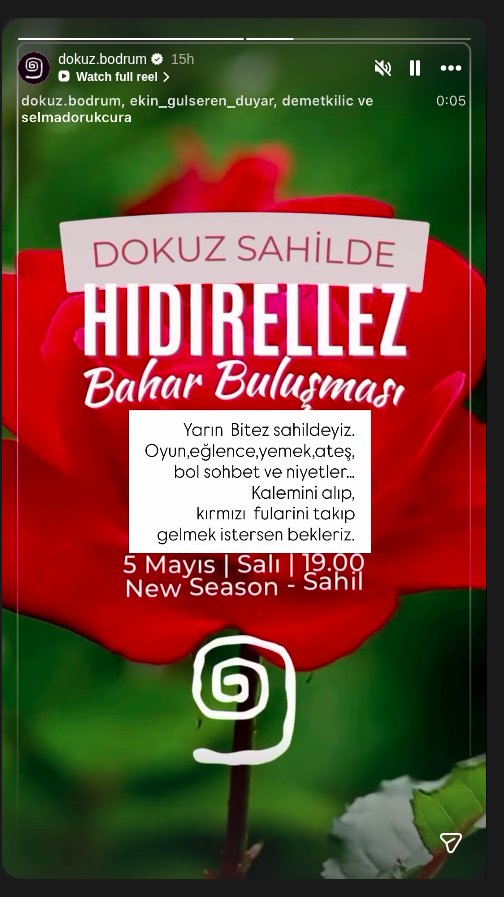 Hıdırellez Bahar Buluşması Etkinlik afişi