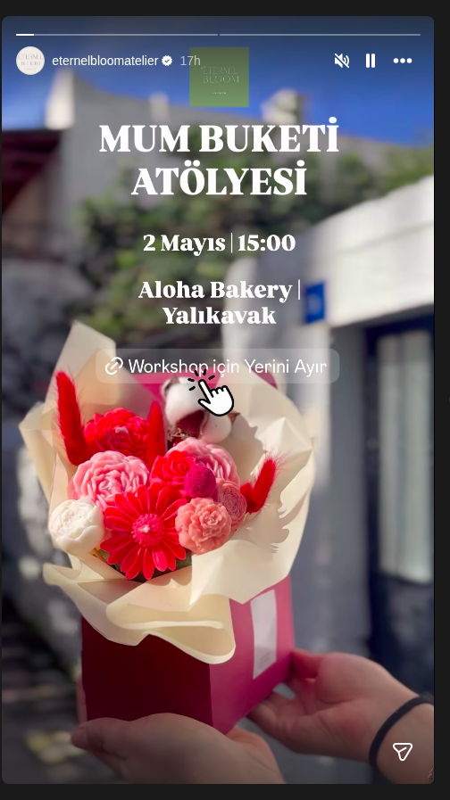 Kerzenstrauß-Workshop Event-Poster