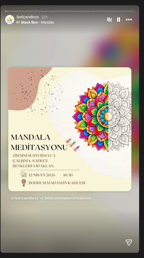 Mandala Meditasyonu Etkinlik afişi