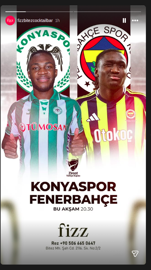 Konyaspor - Fenerbahçe (Maç Yayını) Etkinlik afişi