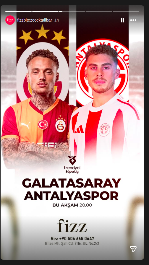Galatasaray - Antalyaspor: Maç Gösterimi Etkinlik afişi