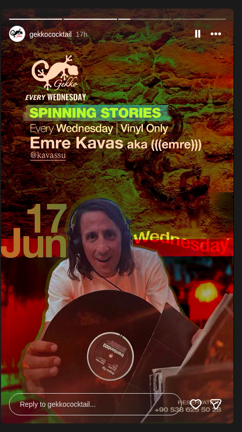 Spinning Stories — Emre Kavas Etkinlik afişi