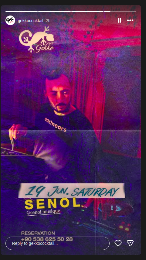 Senol - DJ Set Etkinlik afişi