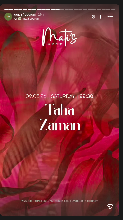 Taha Zaman Etkinlik afişi
