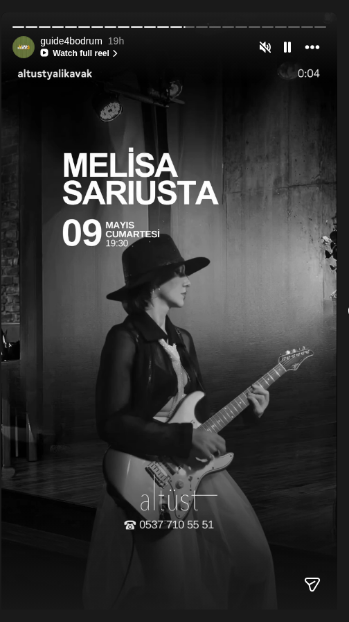 Melisa Sariusta Etkinlik afişi