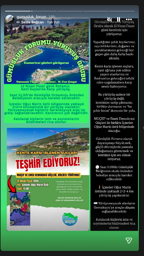 Kent Suçlarına Karşı Yürüyüş Etkinlik afişi