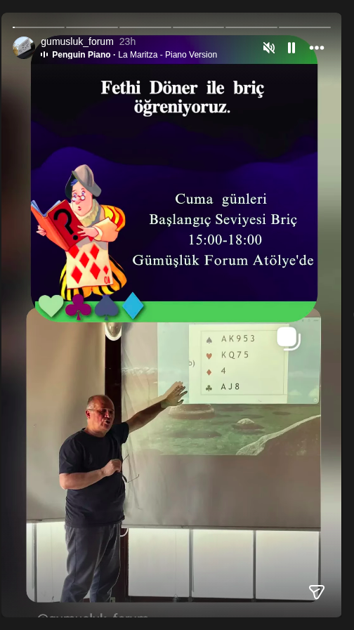 Fethi Döner - Başlangıç Seviyesi Briç Etkinlik afişi