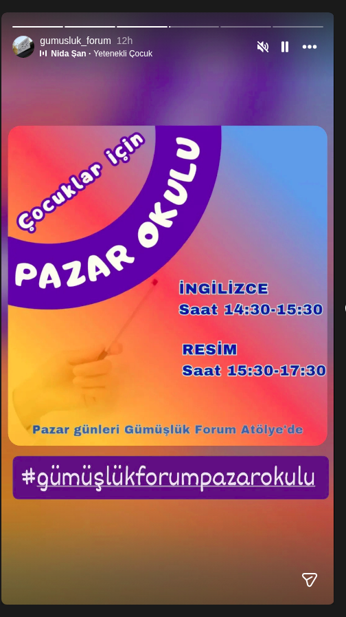 İngilizce Dersi (Pazar Okulu) Etkinlik afişi