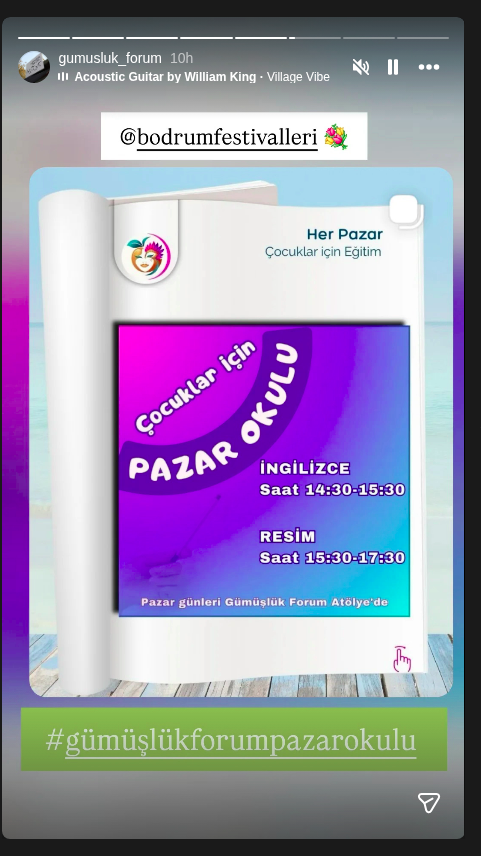 Pazar Okulu - İngilizce Etkinlik afişi