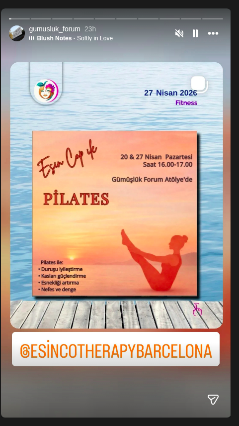 Pilates Etkinlik afişi