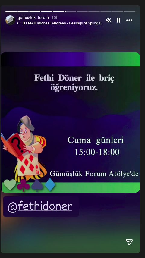 Fethi Döner – Briç Dersleri Etkinlik afişi