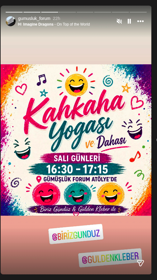 Kahkaha Yogası – Biriz Gündüz Etkinlik afişi