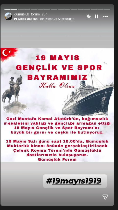 Çelenk Koyma Töreni Etkinlik afişi