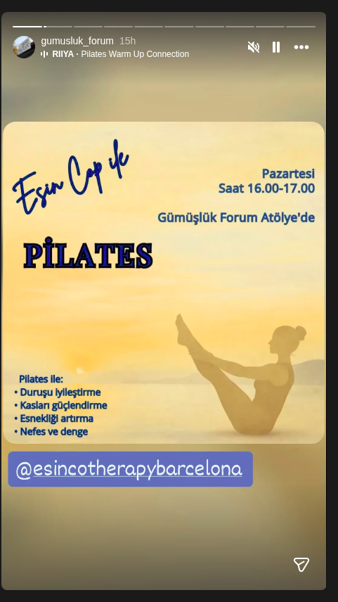 RIIYA — Pilates Warm Up Etkinlik afişi