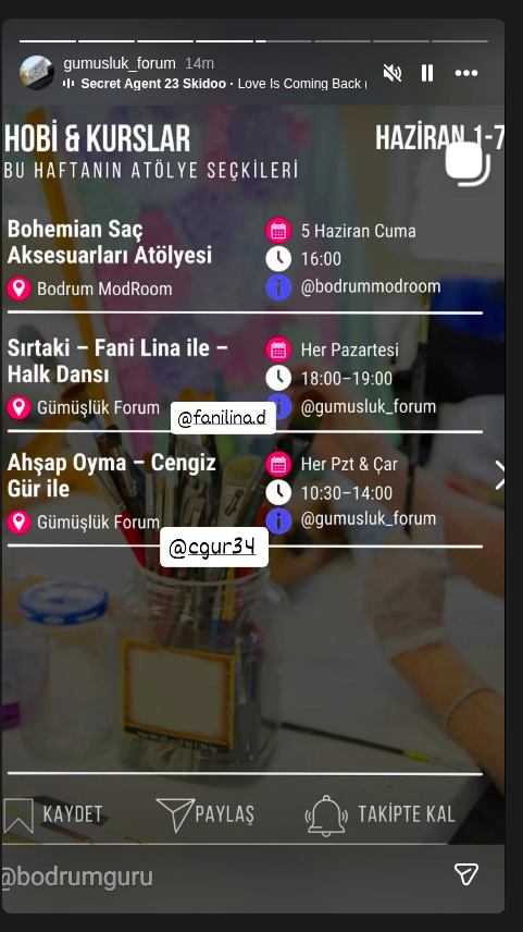 Bohemian Saç Aksesuarları Atölyesi Etkinlik afişi