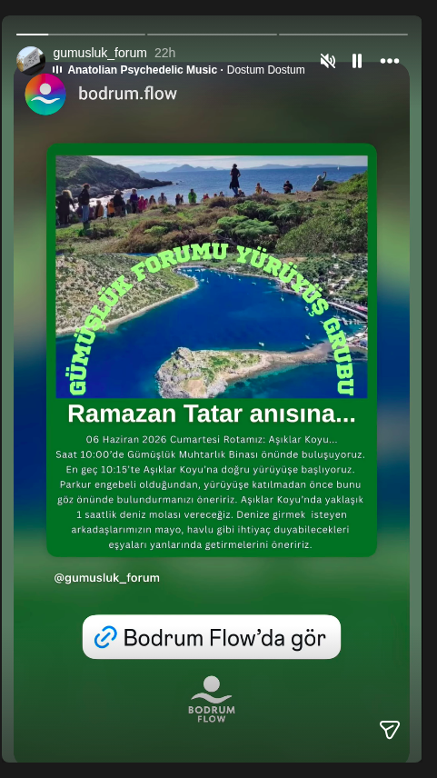 Ramazan Tatar Anısına - Rotamız: Aşıklar Koyu Etkinlik afişi