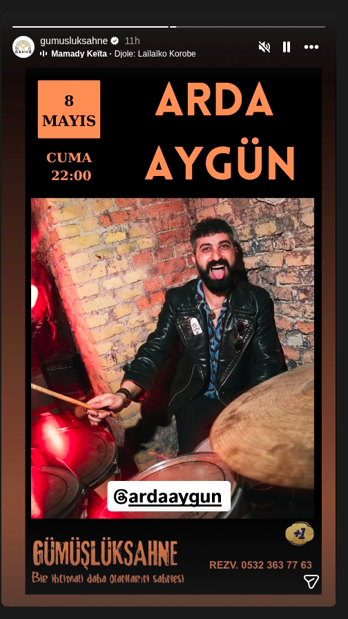Arda Aygün Etkinlik afişi