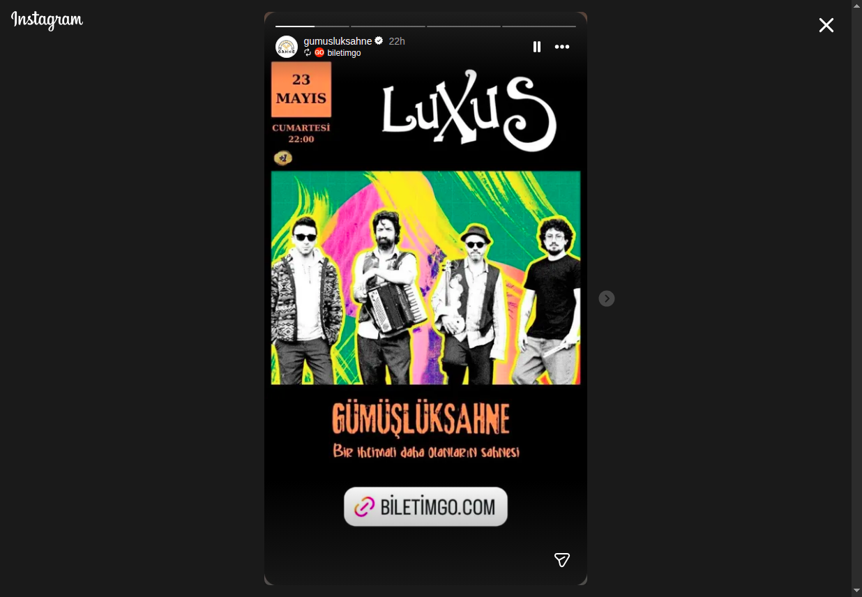 Luxus — Gümüşlüksahne Etkinlik afişi