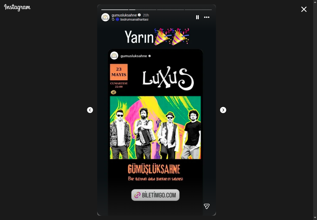 Luxus — Gümüşlüksahne Etkinlik afişi