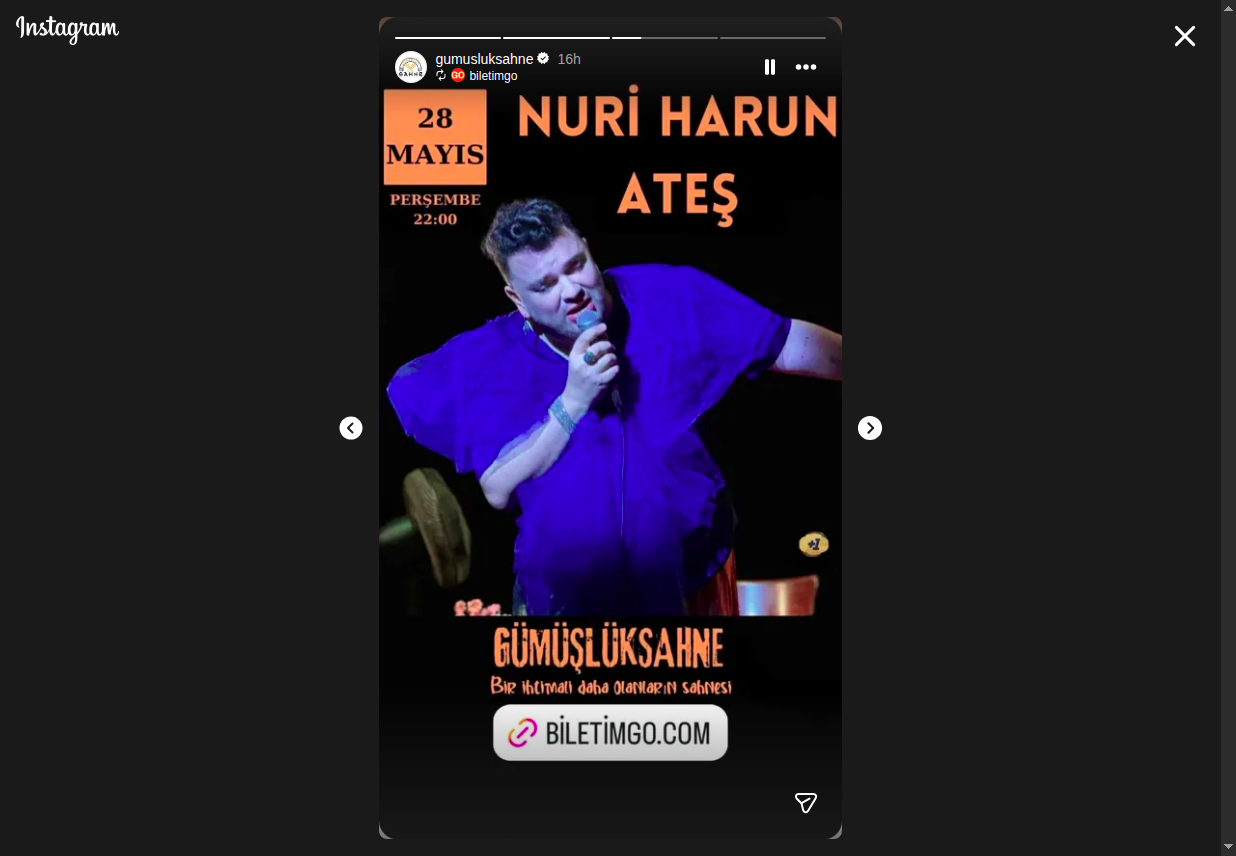 Nuri Harun Ateş Etkinlik afişi