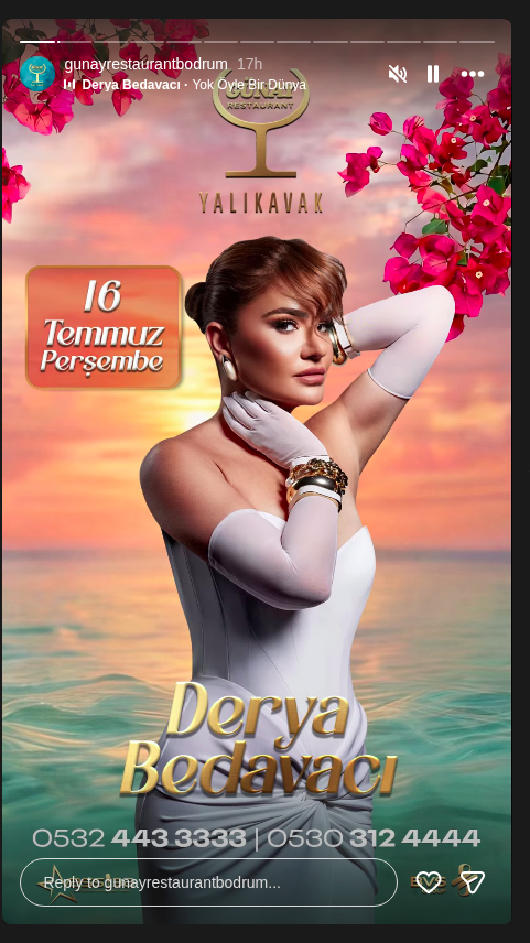 Günay Geceleri — Derya Bedavacı Etkinlik afişi