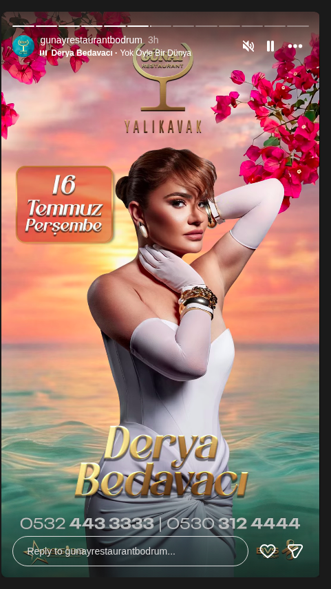 Günay Geceleri — Derya Bedavacı Etkinlik afişi