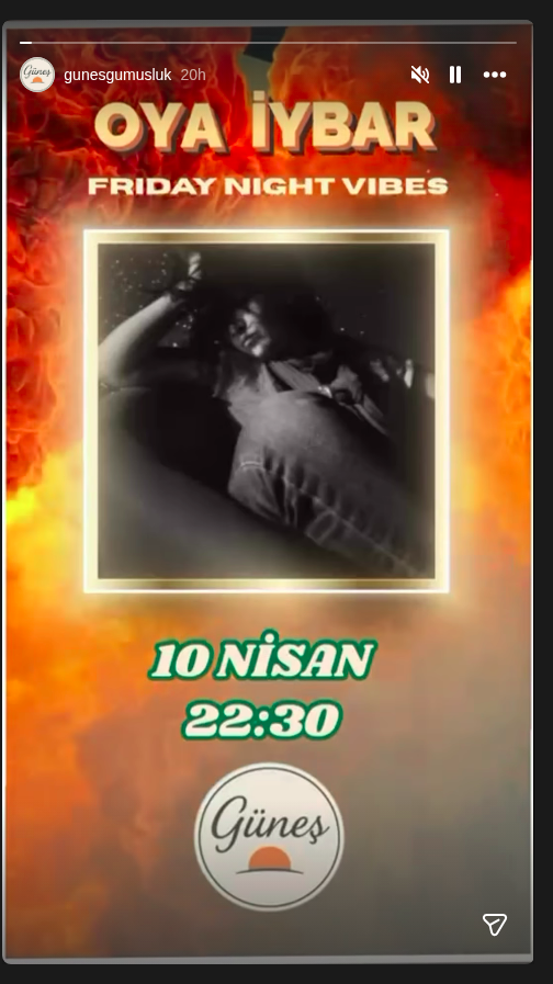 Oya Iybar – Canlı Müzik Etkinlik afişi