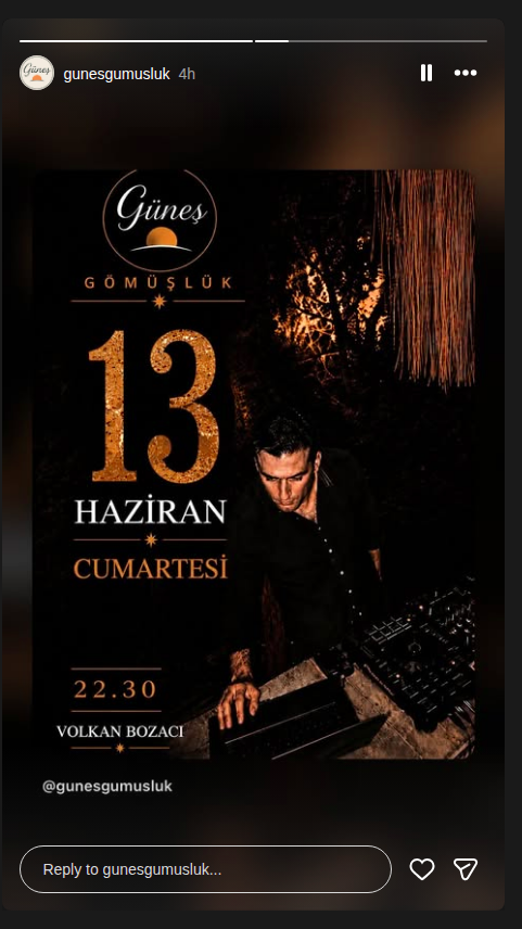 Volkan Bozacı Etkinlik afişi
