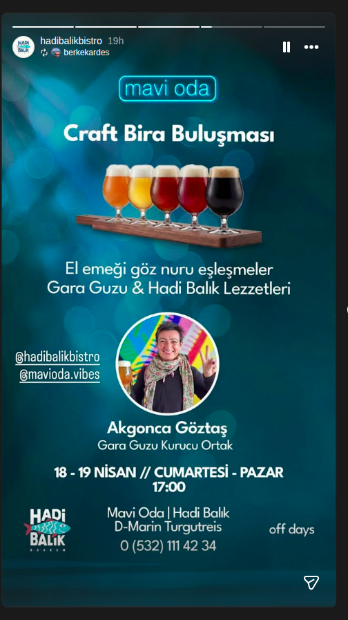 Akgonca Göztaş - Craft Bira Buluşması Etkinlik afişi