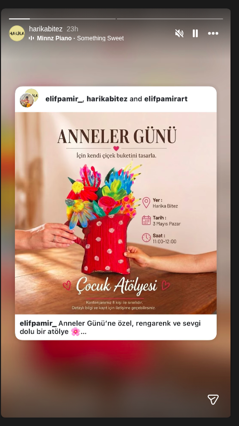 Anneler Günü Çocuk Atölyesi Etkinlik afişi